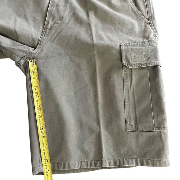 Fargo men’s cargo shorts with pockets size 36 waist utility 100% cotton green - Picture 7 of 10